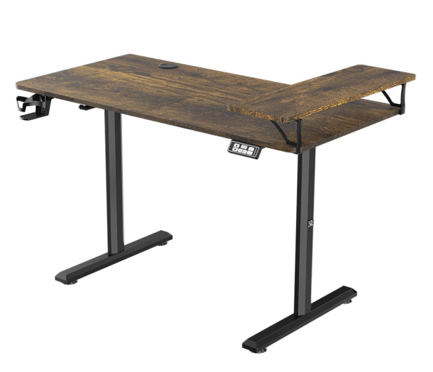 Ultradesk HIGHLANDER Elektryczna regulacja Brązowe - 1295842 - zdjęcie 5